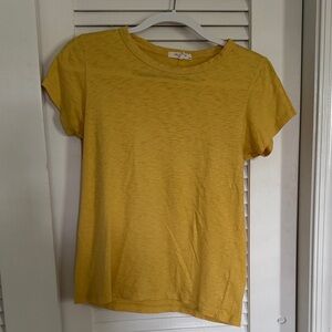 rag & bone Mustard Short Sleeve Tee